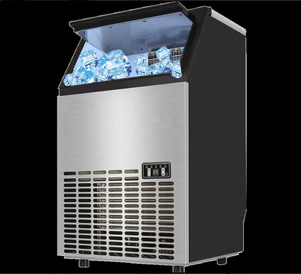 220v Commercial ice machine 24H/55KG large automatic ice making machine for bars, cafes, cold drinks shops