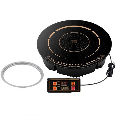 288mm Hotpot restaurant commercial embedded circular electromagnetic furnace induction cooker with steel ring 220V 2000W F-288C