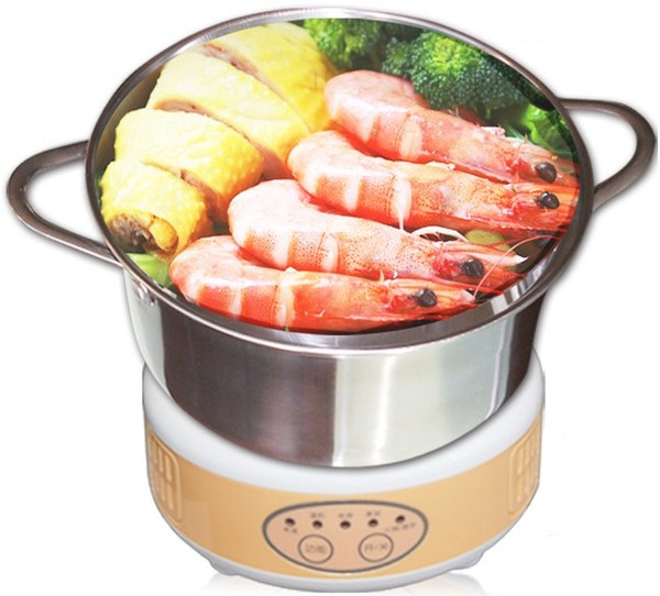 600w Portable mini induction cooker with one pot cooking noodles soup porridge Small hot pot for student couples electric cooker 220V