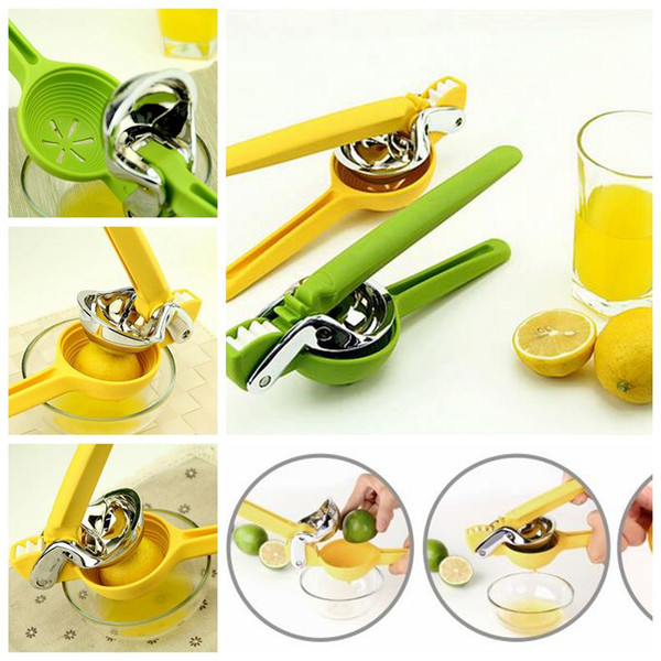 2 Colors High Quality Stainless Steel Hand Press Manual Juicer Lemon Orange Lime Squeezer Kitchen Cookware Fresh Juice Tool CCA6282 50pcs