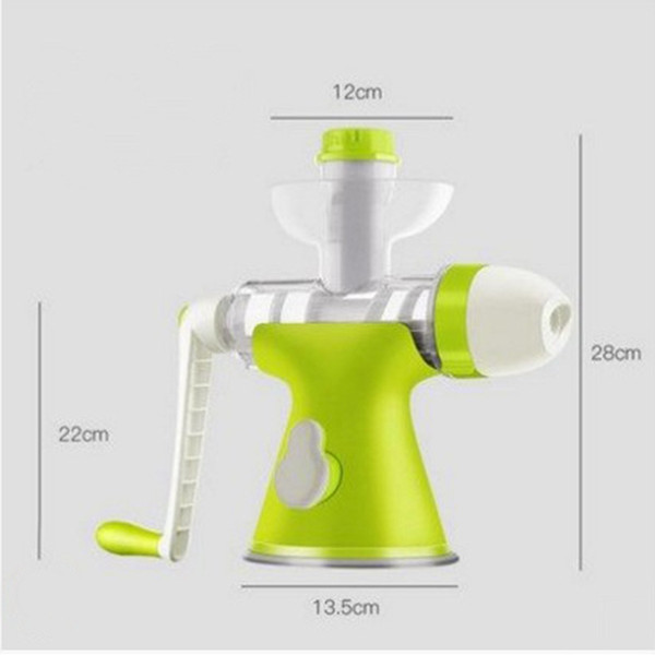 JIQI Manual Hand press wheat Grass Juicer manual Auger Slow Juice Fruit Wheatgrass ornage extractor machine ice cream Squeezer