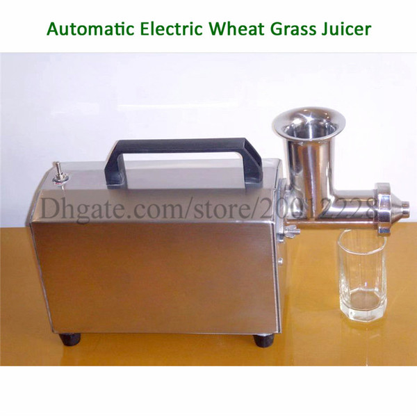 Automatic Electric Wheat Grass Juicer Stainless Steel Juice Extractor Wheatgrass Squeezer Juicing Machine 220V 110V Brand New High Quality