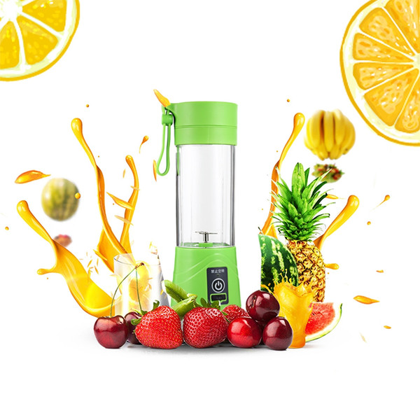 Multipurpose Plastic Fruit Water Bottle Charging Mode Portable Small Juice Extractor Portable household Fruit Water Bottles Free Shipping TB