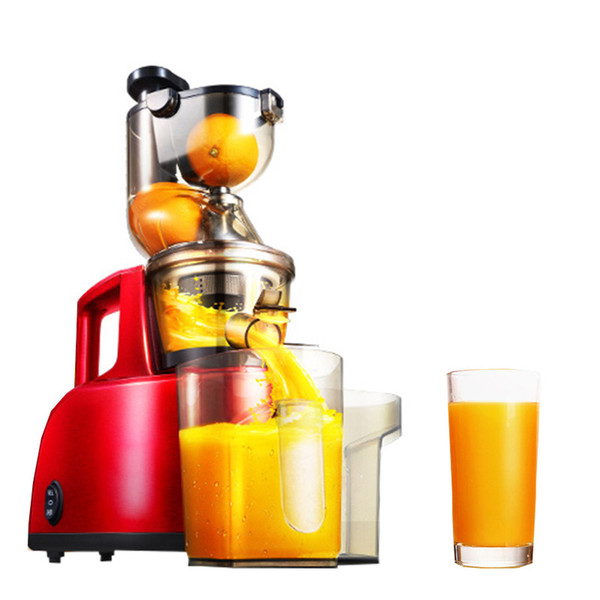 BEIJAMEI Wholesale big diameter low speed orange slow juicer machine electric fruit extractor small fruit vegetable juicer