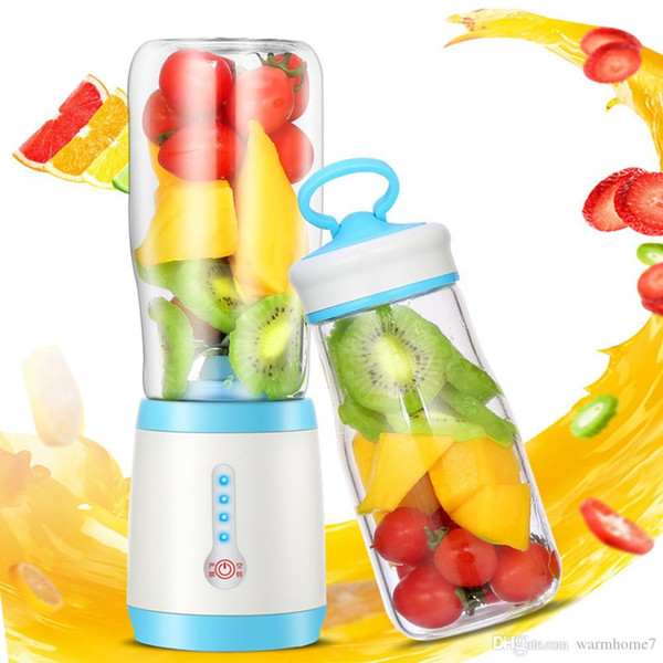 Household Portable Multifunctional Electric Juicer USB Rechargeable Juice Cup Fruit Extractor With 4 Sharp Blades Fashionable Juice Cup TB