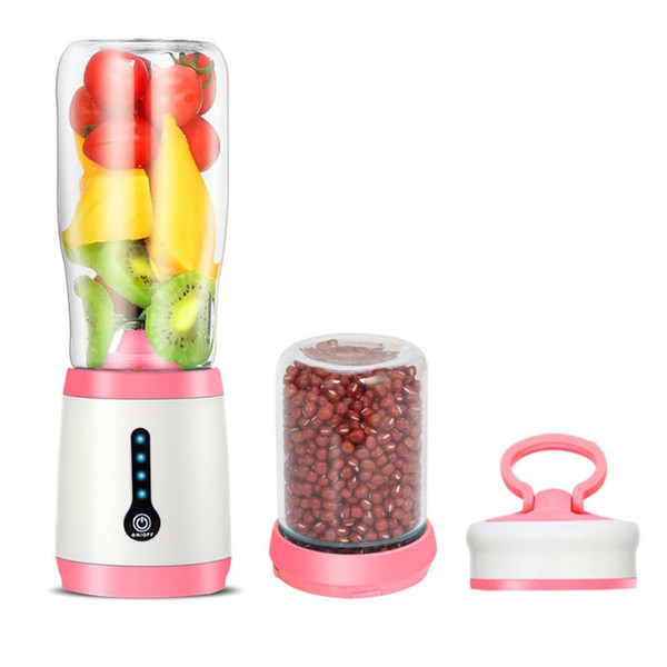 Multifunction 2-in-1 Electric Juice Maker Mini Portable Cup Juicer Blender Grinding Machine Home Kitchen Tool