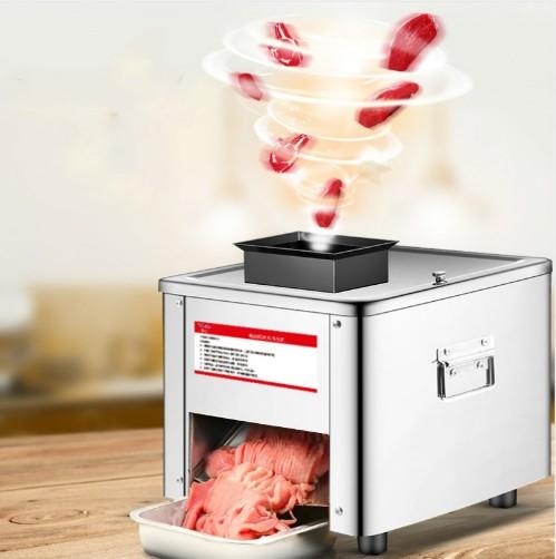 850W multi-function 304 stainless steel Meat cutting machine Commercial Slicer Desktop Automatic electric dicing machine LLFA