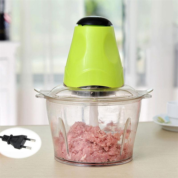 2L Capacity Powerful Multifunctional Meat Grinder Household Electric Food Processor Quickly Meat Cutter Blender Chopper 220V