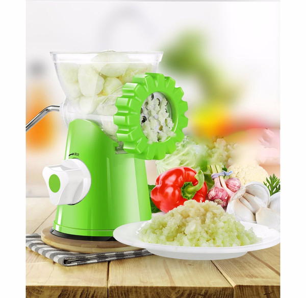 Multifunctional Manual Meat Grinder Grinder Mini Domestic Handy Meat Dishes Mashed Garlic Stir Enema Blender Easy for Cleaning