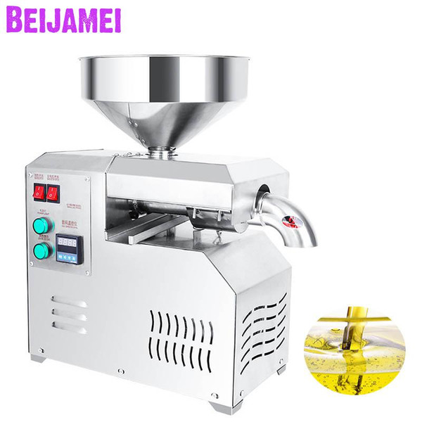 BEIJAMEI Automatic commercial Oil Pressers extraction machine Flaxseed Okra seed Hemp seed Almond oil press Maker