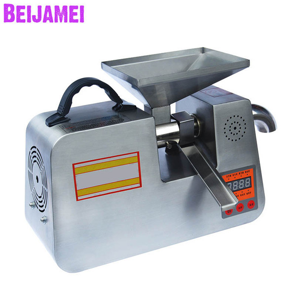 BEIJAMEI Home Use Small Oil Press Machine / Electric Peanut Sesame Oil Extractor / vegetable Seeds Oil Pressing Making