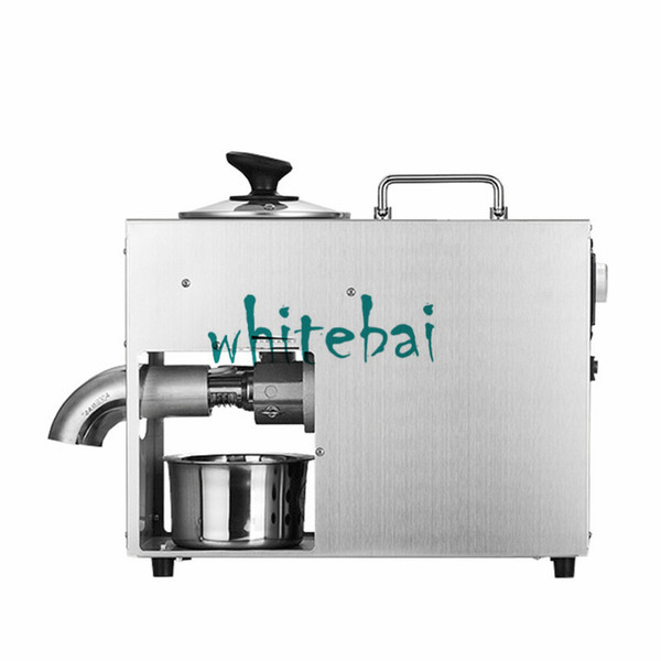 220V Temperature Control Commercial Stainless Steel Oil Press Machine Nut Seed Automatic Oil Pressure High Extraction