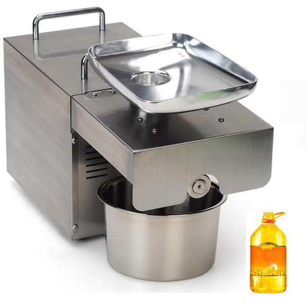 Commercial & HouseholdStainless steel Automatic Small Seed Oil Extractor Machine, Cold Oil Pressed Expeller, Peanut Oil Press Machine