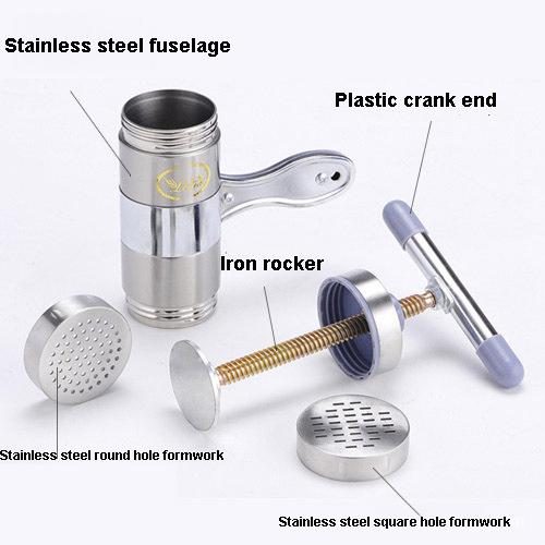 Wholesale Manual Pasta Noodle Hand Maker Stainless Steel Press Machine Vegetable Cooking Tools Removable Easy To Clean Kitchen Tool For Home