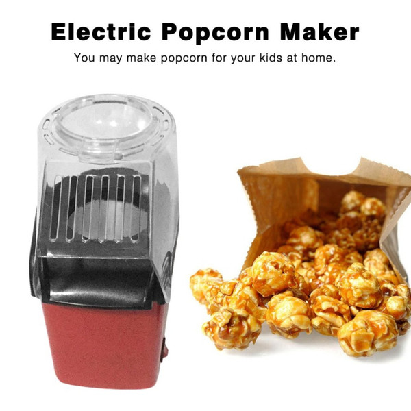 Mini Portable Electric Popcorn Maker Household Automatic Popcorn Machine Air Blowing Type Popcorn DIY Popper Children Gift