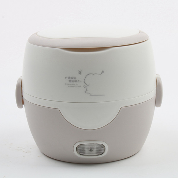 DMWD 1L Multifunctional Mini Electric Cooker Office Heating Lunch Box Personal Food Heater Stewing Soup Pot Rice Cooker 220V