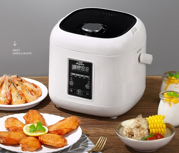 110V / 220V 2Lmini intelligent electric rice cooker DIY rotation heating plate 009