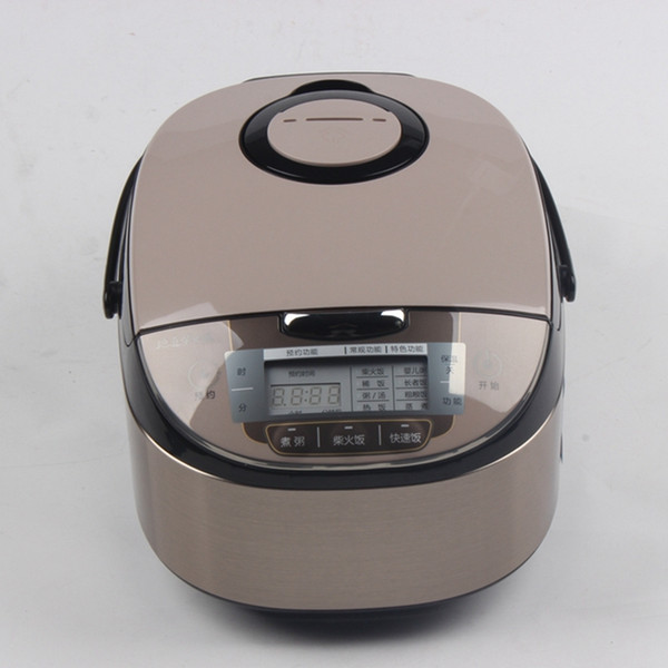 DMWD 4L Stainless Steel Electric Rice Cooker Multicooker Steamer Food Warmer Saucepot 8 Menus 24 Hours Appointment 220V