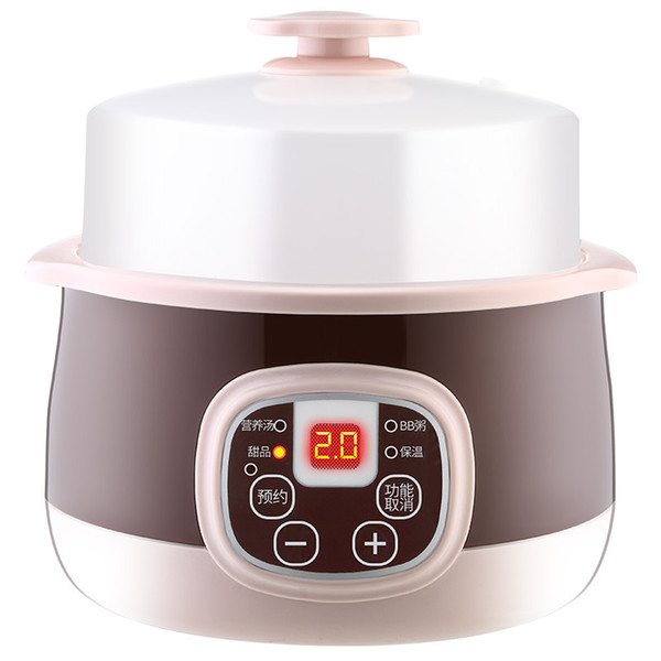 220V 200w 0.8L Automatic insulation 24hours Appointment Ceramic Purple sand liner Electric slower cookers 195x190mm