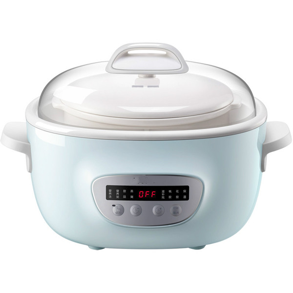 220V 380w 2.5L+2 pieces 0.5L ceramic liner Electric slow cooker Automatic insulation Appointment water stew 347x261x235mm