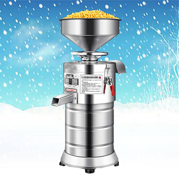 Free shipping 220V Automatic Slag Separating Commercial Soybean Milk Tofu Maker Machine Fiberizer Rice Paste Machine Stainless Steel Juicer