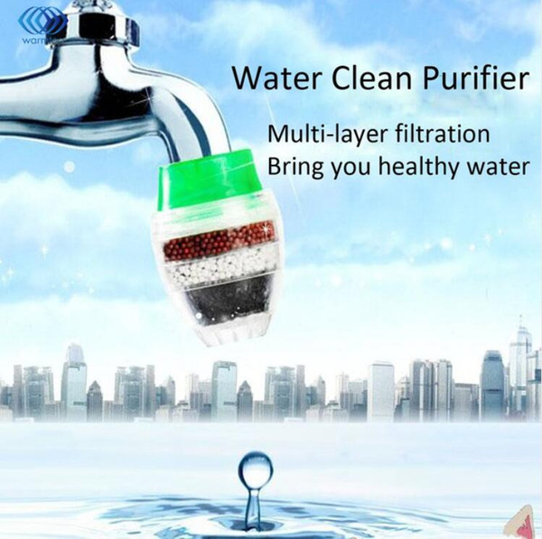 Household Activated Carbon Water Filter Mini Kitchen Faucet Purifier Water Purifying Plant Filtration Cartridge 21-23mm