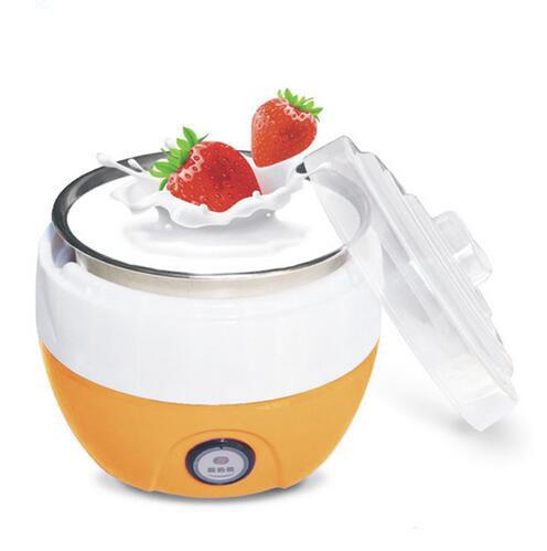 Electric multifunction Yogurt Machine Stainless Steel Liner Mini Automatic Yogurt Maker 1L Capacity Kitchen Appliances Breakfast