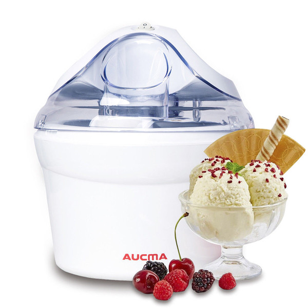 Aucma Ice Cream Maker Frozen Yogurt & Sorbet Machine White 1.4 Litre Extra large ingredient funnel sorbet or frozen yoghurt in only 20-30 m