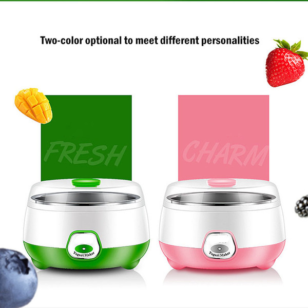 Household electric automatic yogurt maker thermostatic fermentation mini stainless steel inner cup rice wine natto machine