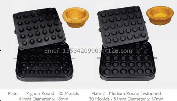 Free Shipping Nonstick Pastry Pie Tartlet Shell Mold Plate Tartaletek Baking Plate to Replace for Tartlet Shells Machine