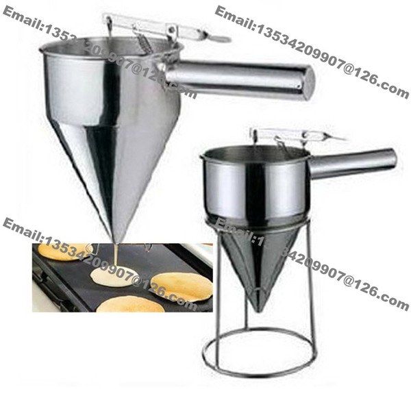 Free Shipping Stainless Steel Commercial Use Waffle Cupcake Mini Dutch Pancake Takoyaki Dorayaki Taiyaki Batter Dispenser