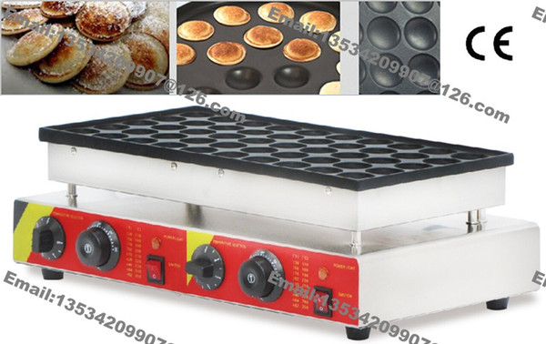 Free Shipping 50pc Stainless steel double head Automatic Poffertjes Grill, Electric Dutch Mini Pancakes Poffertjes Machine Baker Maker