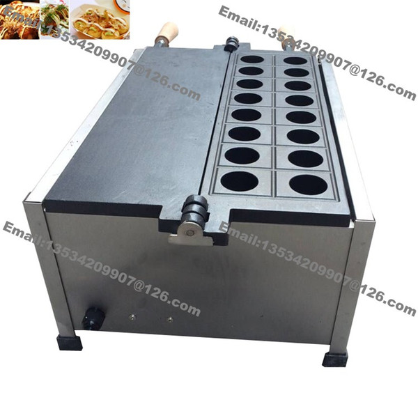 Free Shipping Commercial Use Non-stick 110v 220v Electric 16pcs 4cm Japan Octopus Ball Takoyaki Grill Machine Maker Baker Mold Plate