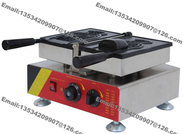 Free Shipping Popular 19x11cm Commercial Use Non-stick 110v 220v Electric 1pc Ice Cream Taiyaki Fish Waffle Baker Maker Machine Iron Grill