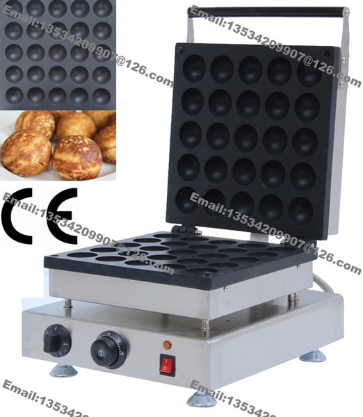 Free Shipping 25pcs Commercial Use Non-stick 110v 220v Electric 5cm Doughnut Balls Machine Maker Baker Iron