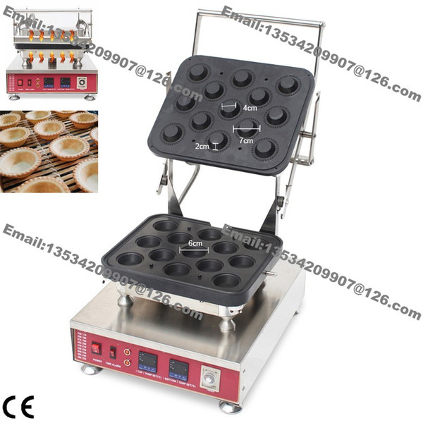 Free Shipping Commercial Nonstick 110v 220v Electric 13pcs Mini Round Pastry Tart Tartlet Pie Shell Machine Maker Iron