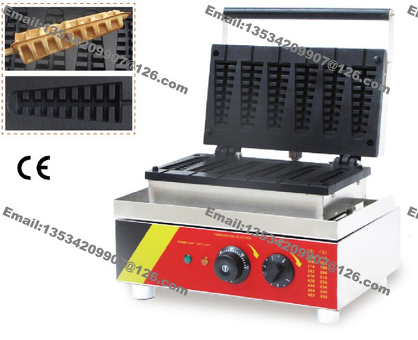 Free Shipping 6pcs Commercial Use Non-stick 110v 220v Electric Lolly Waffle Stick Baker Machine Maker Iron