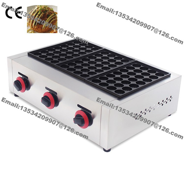 Commercial Use Non-stick Gas/Electric 84pcs 4cm Takoyaki Grill Machine Japanese Octopus Dough Ball Cooking Maker Baker Iron Mold