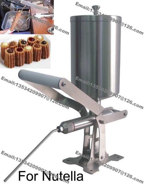 Free Shipping Commercial Use Stainless Steel 2.3L Manual Spainish Churrera Churros Nutella Filling Machine Filler