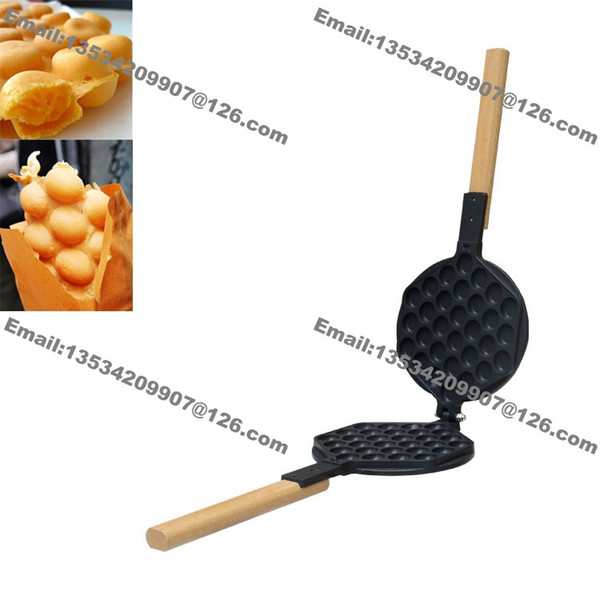 Free Shipping Stovetop Nonstick Hongkong Egg Waffle Pan Bubble Waffle Iron Eggettes Waffle Mold Plate Grill