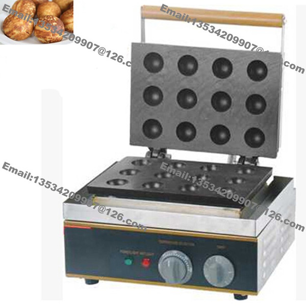 Free Shipping 12pcs Commercial Use Non-stick 110v 220v Electric Donut Ball Maker Machine Baker Iron Mold