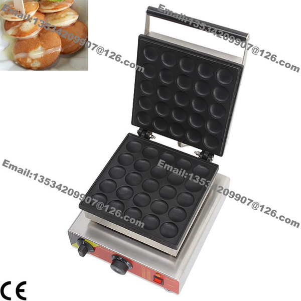 Commercial Use Non-stick 110v 220v Electric 25pcs Dutch Poffertjes Mini Pancake Maker Iron Baker Machine Grill Mold Plate