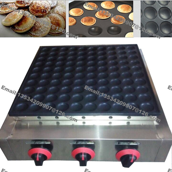 New 100pcs Commercial Use Non-stick LPG Gas Mini Dutch Pancake Poffertje Machine Maker Baker Mold Pan