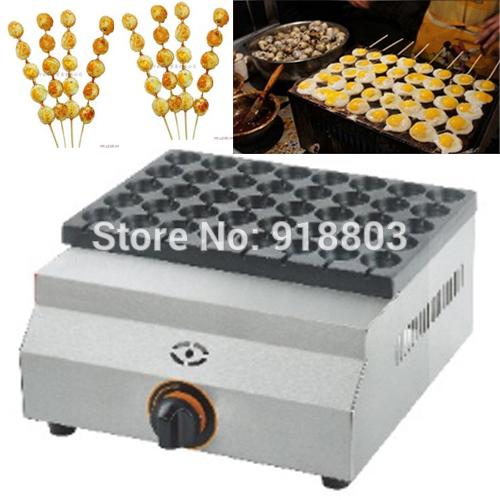 Non-stick 40 Holes LPG Gas Fried Quail Eggs on a Stick Oven Baker Maker Machine Iron Mold