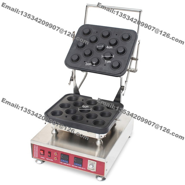 13pcs Commercial Use Non-stick 110v 220v Electric Sweet Fluted Pie Shells Maker Baker Machine Mold Iron