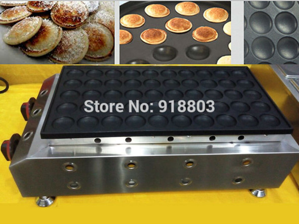 New Commercial Use Non-stick LPG Gas 50pcs Poffertjes Mini Dutch Pancake Maker Iron Machine Baker Mold Pan