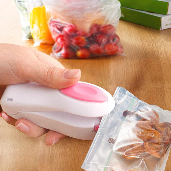 Vacuum Food Sealer Mini Portable Heat Sealing Machine Impulse bag Sealer Seal Machine Poly Tubing Plastic Bag Sealing Machine