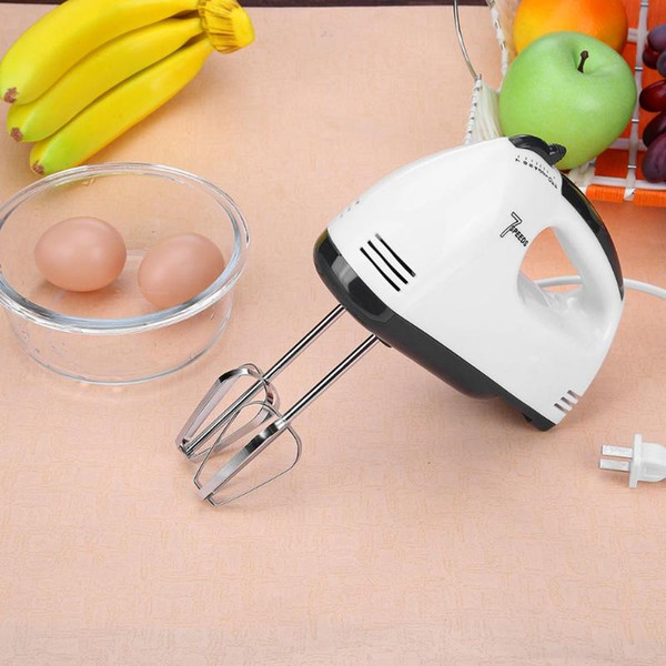 Practical Electric Egg whisk Stainless Steel Plastic Egg Bowl Whisk Cake Cream Baking Blender 7 Switching Kitchen Cooking Tools