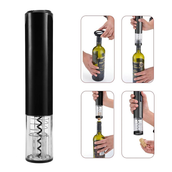 Household Electric Wine Stopper Opener with Foil Cutter Automatic Wine Opener Bar Tool Wine Corkscrew Foil Cutter Vacuum Stopper TB