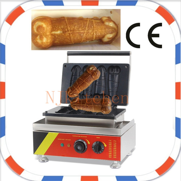 Free Shipping Commercial Use 110v 220v Waffle on Stick Penis Waffle Maker Iron Baker Machine Mold